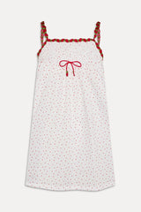 Coppola Cotton Babydoll Dress - Tiny Berry