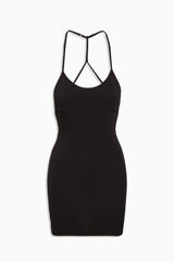 x JENNIE Carla Cotton Mini Dress - Black