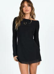 Lukea Long Sleeve Mini Dress Black Tall