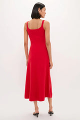 Red Knit Barrington Dress
