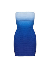 Murphies Strapless Mini Dress Blue Ombre