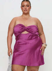 Faviola Mini Dress Purple Curve