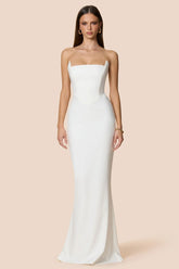 Nookie Aaliyah Strapless Gown - White