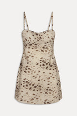 x JENNIE Scarlet Satin Mini Dress - Marrakesh