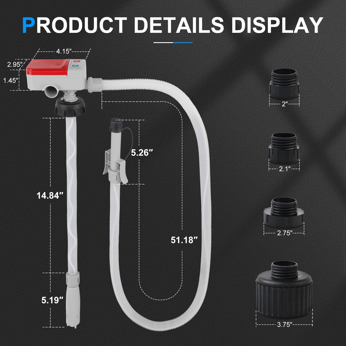 Fuel Storage Kit with Automatic Electric Pump-3×5 Gallon + Pump