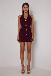 Jillian Dress - Deep Plum