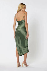 Billie Midi Dress - Olive