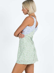 Nellie Mini Dress Two Tone Multi