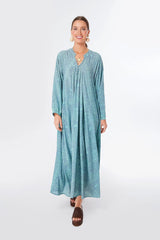 Shangri-La Periwinkle Fiore Maxi Dress
