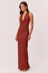 Anita Maxi Dress - Rust