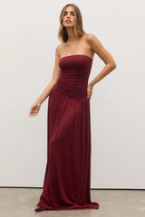 Leah Maxi Dress - Wine