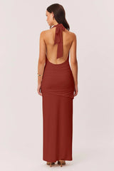 Anita Maxi Dress - Rust