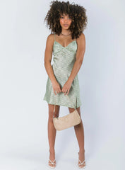 Stargazing Mini Dress Green