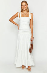 Tessa White Maxi Dress