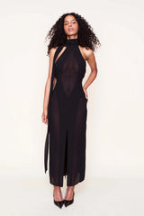 Koemi Sheer Panel Dress