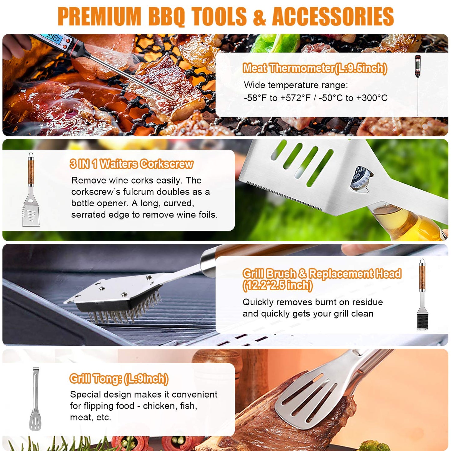 38-Piece Premium BBQ Grill Tool Set with Aluminum Storage Case 🔥
