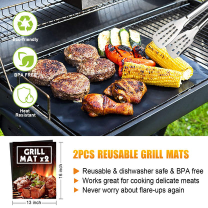 38-Piece Premium BBQ Grill Tool Set with Aluminum Storage Case 🔥