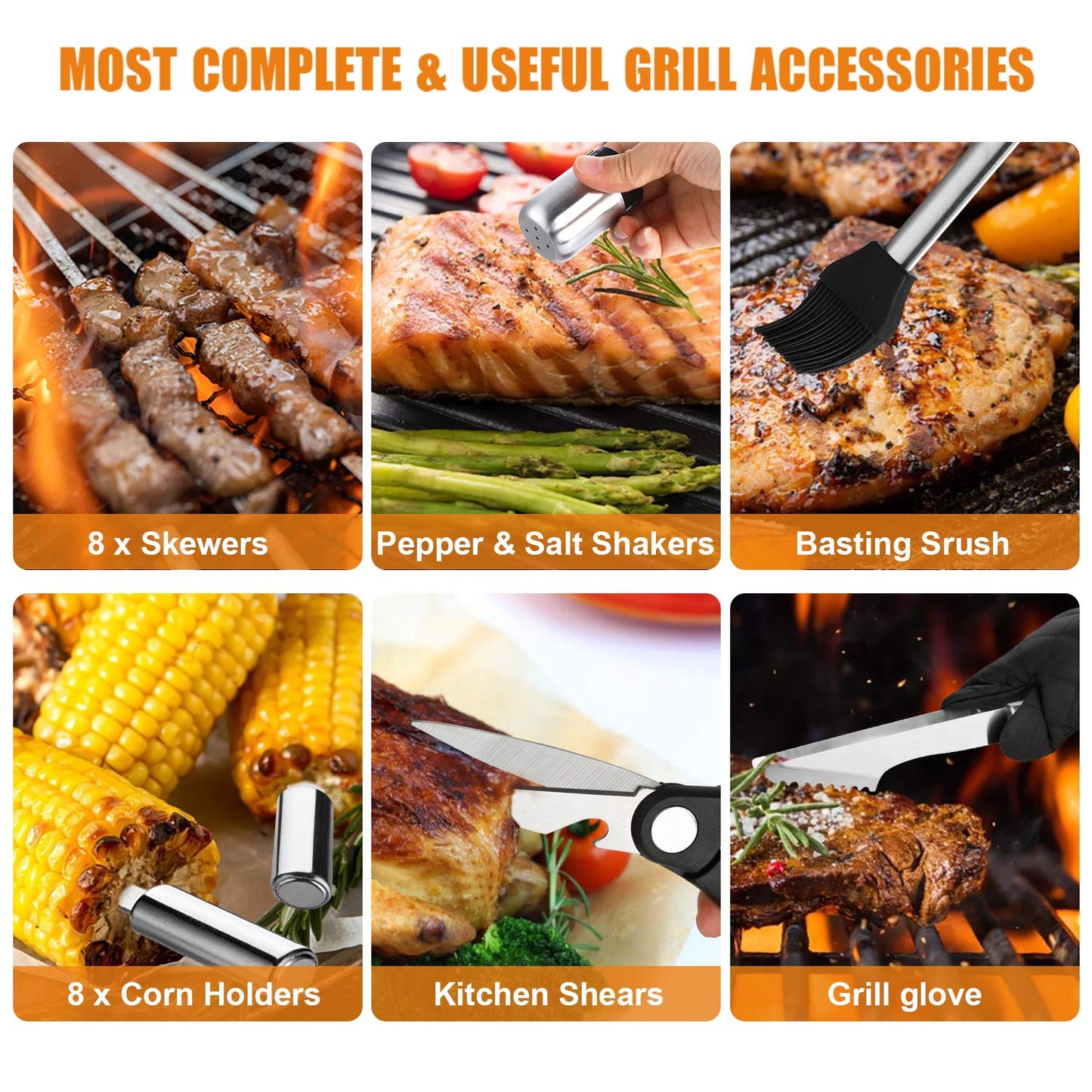 38-Piece Premium BBQ Grill Tool Set with Aluminum Storage Case 🔥