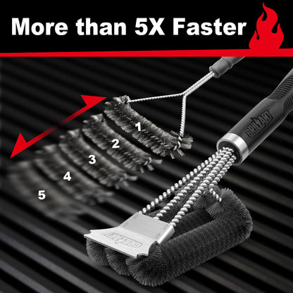 Heavy-Duty BBQ Grill Brush & Scraper 🔥