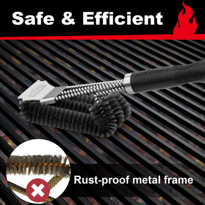 Heavy-Duty BBQ Grill Brush & Scraper 🔥