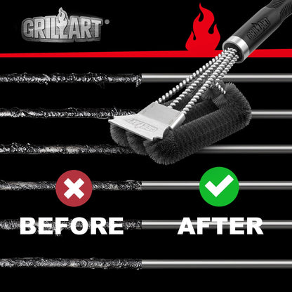 Heavy-Duty BBQ Grill Brush & Scraper 🔥