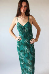 Mesh Cami Tea Length Dress