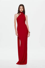 Misha Nicolette Jersey Maxi Dress - Cherry