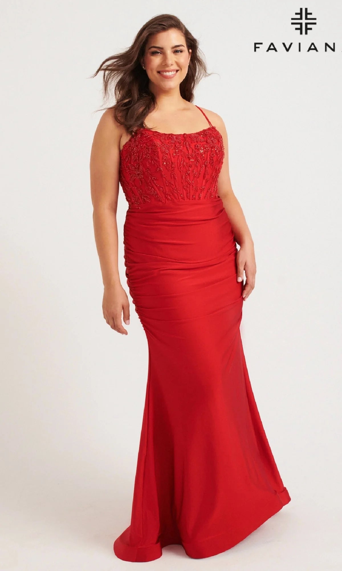 Faviana Long Plus-Size Formal Dress 9569