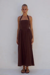 Locklea Midi Dress - Chocolate