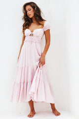 Bohemian Dreams Maxi Dress - Blush